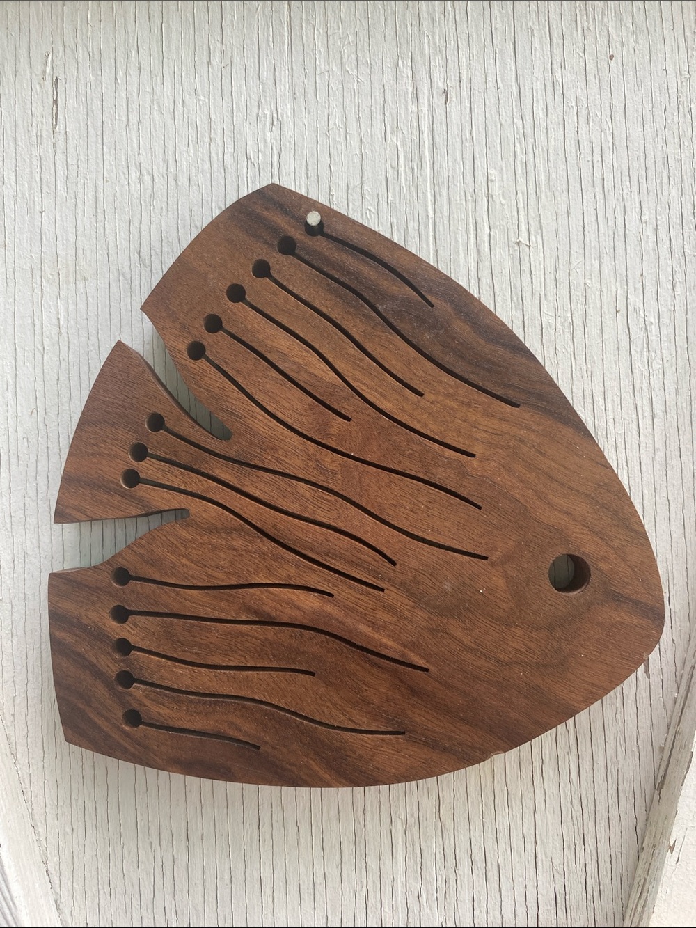 Wooden Fish Wall Décor Trio - Natural, Brown, Dark Wood - Picture 4 of 7